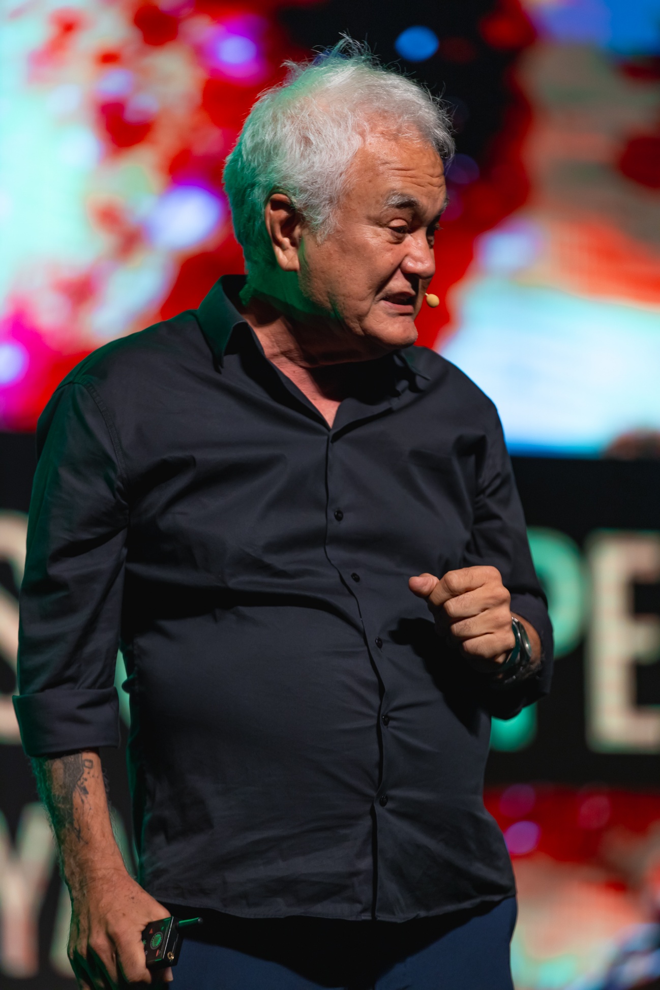 Roberto em palco — retrato